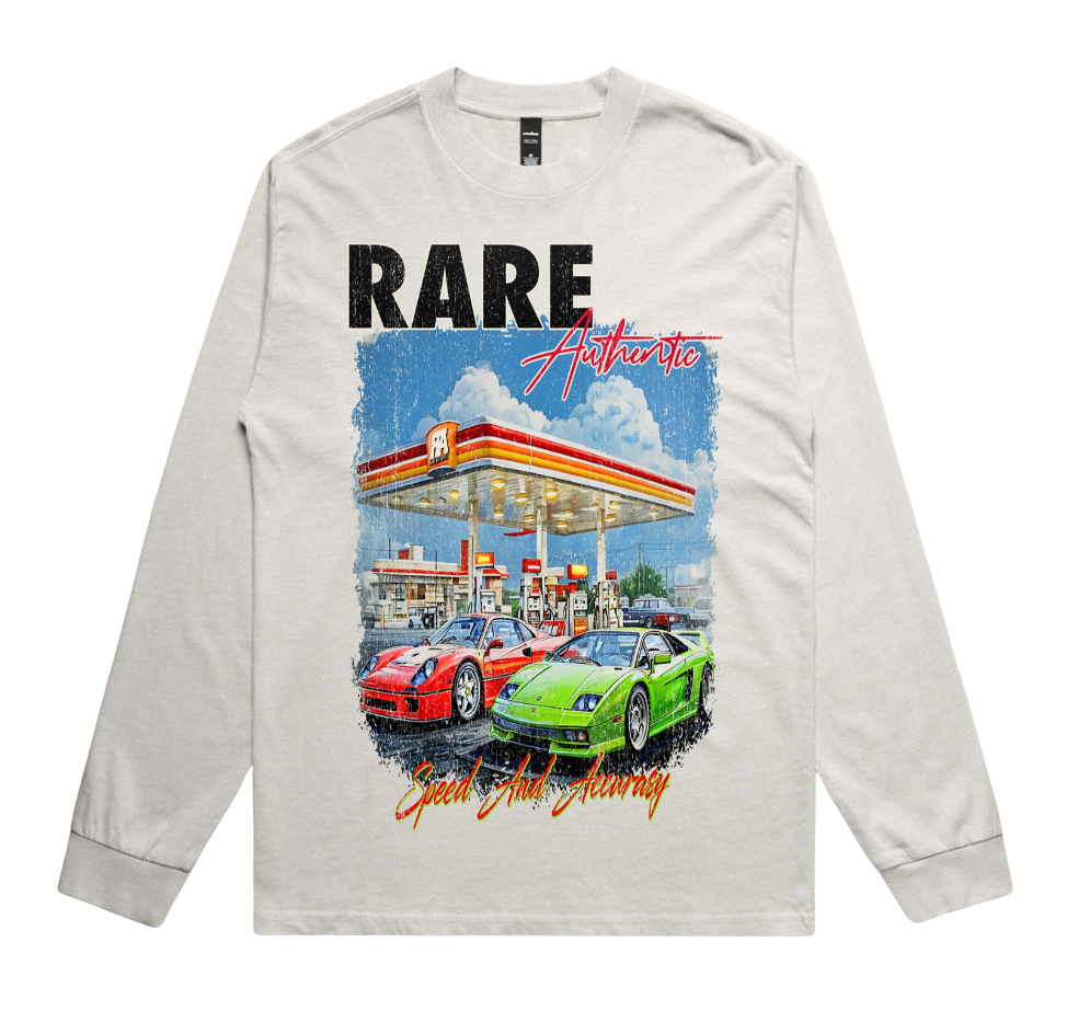 Gas station long sleeve bone shirt